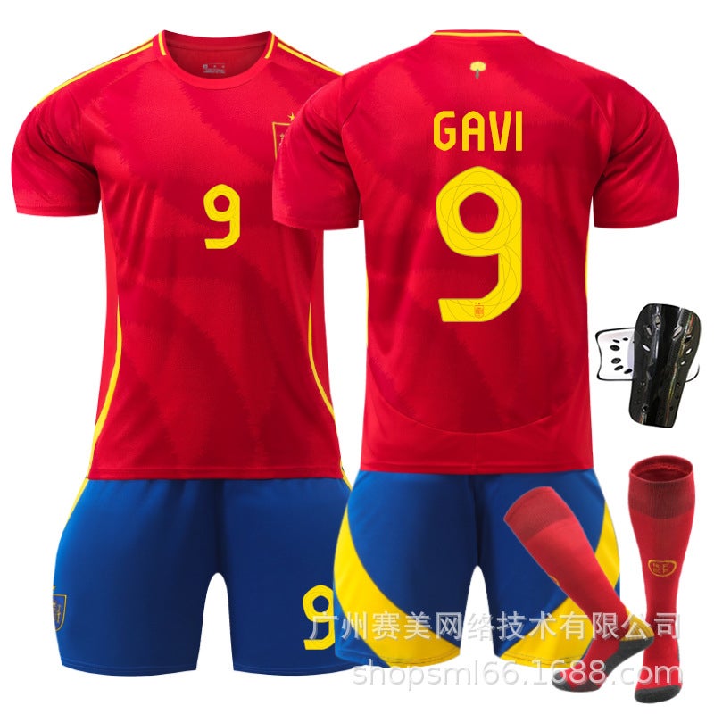 يورو 2024 قميص منتخب إسبانيا 7 موراتا 16 رودريغيز 19 يامال لكرة القدم للرجال - Image 4